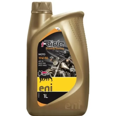 Olej silnikowy I-Ride Moto 15W50 półsyntetyk 1L - Agip Olej silnikowy I-Ride Moto 15W50 półsyntetyk 1L - Agip