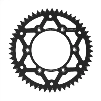 Zębatka tył aluminiowa Grosskopf 899 52z JTA897.52 rozmiar 520 czarny (89952BK)