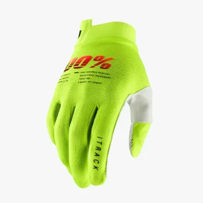 100 Procent Rękawice Cross/Enduro Itrack Fluo Yellow Żółty Fluo Xl 100 Procent Rękawice Cross/Enduro Itrack Fluo Yellow Żółty Fluo Xl