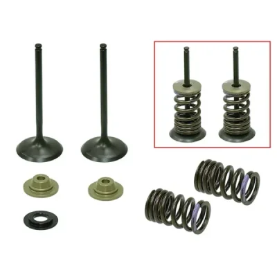 Zawory ssące ze sprężynami Psychic stalowe Kawasaki KXF 250 07-08 - XU-09552IK
