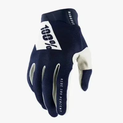 100 Procent Rękawice Cross/Enduro Ridefit Navy Granatowy/Biały Xl 100 Procent Rękawice Cross/Enduro Ridefit Navy Granatowy/Biały Xl