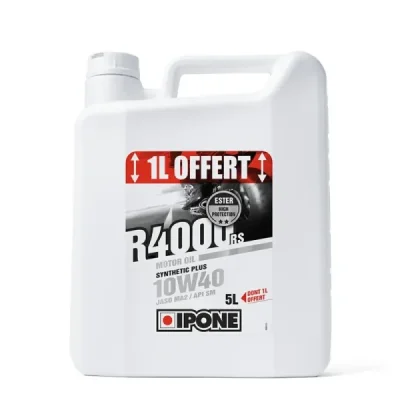 Olej silnikowy R4000 RS MA2 10W40 ester półsyntetyk 5L - Ipone
