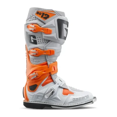 Gaerne Buty Cross/Enduro Model Sg-12 White/Orange/Grey Biały/Pomarańczowy/Szary 48 Gaerne Buty Cross/Enduro Model Sg-12 White/Orange/Grey Biały/Pomarańczowy/Szary 48
