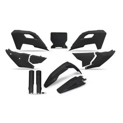 Komplet plastików z osłonami Husqvarna TC/FC/FX/TX czarny UFO Komplet plastików z osłonami Husqvarna TC/FC/FX/TX czarny UFO