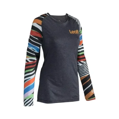 Leatt Koszulka Rowerowa (Damska) Mtb Allmtn 3.0 Jersey Women Stripes Szary/Multicolor S Leatt Koszulka Rowerowa (Damska) Mtb Allmtn 3.0 Jersey Women Stripes Szary/Multicolor S