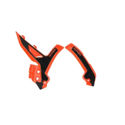 Acerbis Osłony Ramy X-Grip Ktm Exc / Exc-F / Xc-W '24-'25, Sx / Sx-F / Xc / Xc-F '23-'25 Pomarańczowy / Czarny