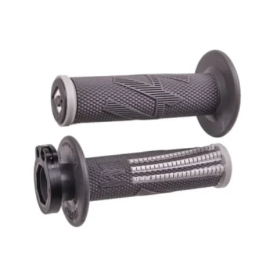 Manetki kierownicy Odi Emig Pro V2 Lock-On z adapterami grafitowo-srebrne - H36EPHG