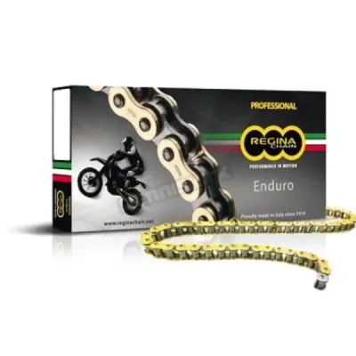 Łańcuch napędowy 525ZRE złoty 120 ogniw Z-Ring do 750 ccm zapinka+zakuwka - REGINA