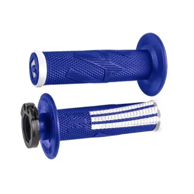 Manetki kierownicy Odi Emig Pro V2 Lock-On z adapterami niebiesko-białe - H36EPUW Manetki kierownicy Odi Emig Pro V2 Lock-On z adapterami niebiesko-białe - H36EPUW