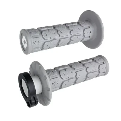 Manetki kierownicy Odi Rouge MX V2 Lock-On z adapterami srebrne - H36RGG