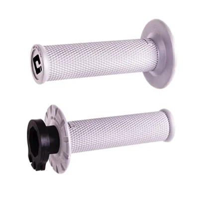 Manetki kierownicy Odi MX V2 Lock-On gładkie z adapterami białe - H36NWSW