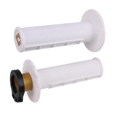 Manetki kierownicy Odi MX V2 Lock-On Half Waffle z adapterami białe - H36HWW Manetki kierownicy Odi MX V2 Lock-On Half Waffle z adapterami białe - H36HWW