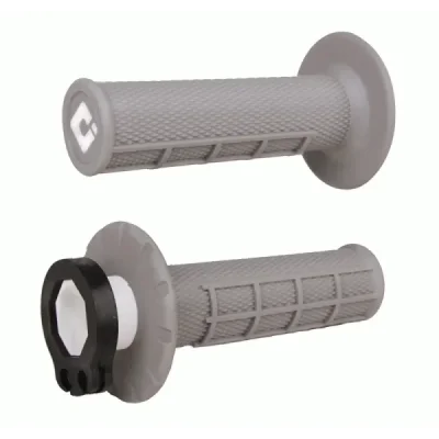Manetki kierownicy Odi MX V2 Lock-On Half Waffle z adapterami szare - H36HWG Manetki kierownicy Odi MX V2 Lock-On Half Waffle z adapterami szare - H36HWG
