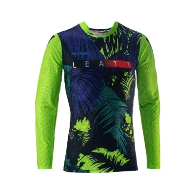 Leatt Koszulka Moto 5.5 Ultraweld Jersey Jungle Czarny/Granatowy/Zielony Fluo S Leatt Koszulka Moto 5.5 Ultraweld Jersey Jungle Czarny/Granatowy/Zielony Fluo S