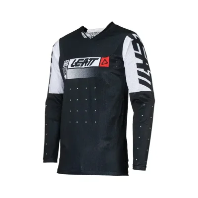 Leatt Koszulka Moto 4.5 Lite Jersey Black Czarny/Biały S Leatt Koszulka Moto 4.5 Lite Jersey Black Czarny/Biały S