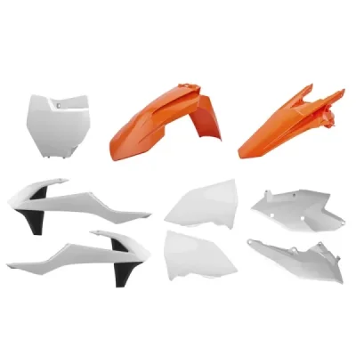 Zestaw plastików Body Kit Polisport pomarańczowy biały biały (90706) Zestaw plastików Body Kit Polisport pomarańczowy biały biały (90706)