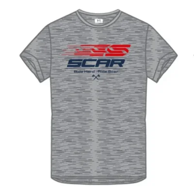Scar Racing Koszulka T-Shirt Z Logiem Scar Szary S Scar Racing Koszulka T-Shirt Z Logiem Scar Szary S