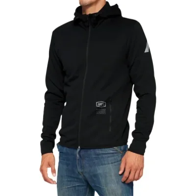 100 Procent Tech Zip Hoodie Black - Kurtka Softshell Z Kapturem Viceroy Black Czarny M 100 Procent Tech Zip Hoodie Black - Kurtka Softshell Z Kapturem Viceroy Black Czarny M
