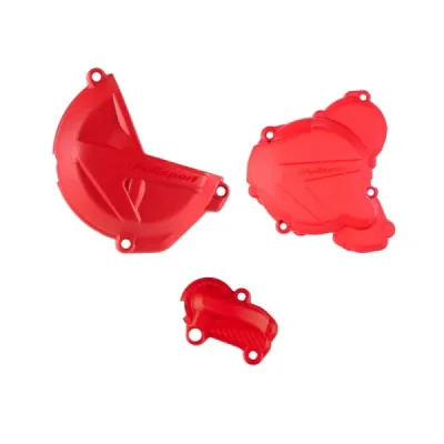 Zestaw osłon sprzęgła i zapłonu i pompy wody Polisport Gas Gas EC 250 21-23 EC 300 21-23 czerwony - 91323 Zestaw osłon sprzęgła i zapłonu i pompy wody Polisport Gas Gas EC 250 21-23 EC 300 21-23 czerwony - 91323
