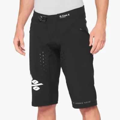 100 Procent Mtb Spodenki Rowerowe R-Core X Le Black Czarny 34