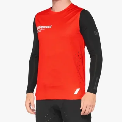 100 Procent Mtb Koszulka Rowerowa R-Core Concept Red Czerwony/Czarny Xl
