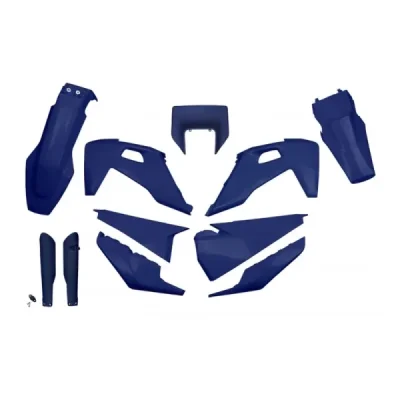 Komplet plastików z osłonami Husqvarna TX/TE/FE niebieski UFO Komplet plastików z osłonami Husqvarna TX/TE/FE niebieski UFO