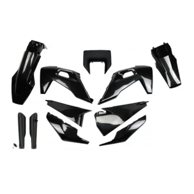 Komplet plastików z osłonami Husqvarna TX/TE/FE czarny UFO Komplet plastików z osłonami Husqvarna TX/TE/FE czarny UFO