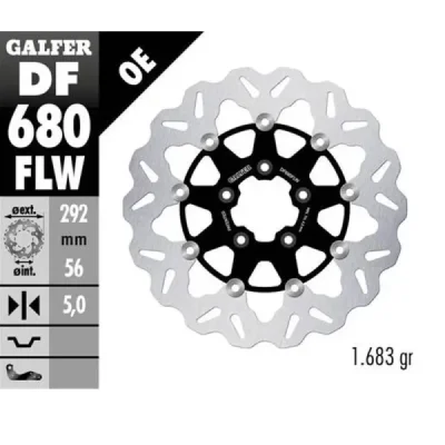 Tarcza hamulcowa Galfer Wave  pływająca przód (DF680FLW)