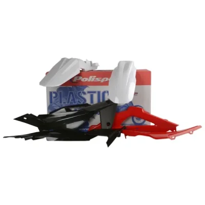 Zestaw plastików Body Kit Polisport biały czarny czerwony OEM - 90503 Zestaw plastików Body Kit Polisport biały czarny czerwony OEM - 90503