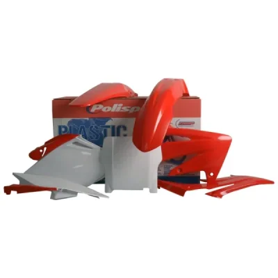 Zestaw plastików Body Kit Polisport czerwony 04 biały (90115) Zestaw plastików Body Kit Polisport czerwony 04 biały (90115)