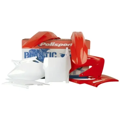 Zestaw plastików Body Kit Polisport czerwony 04 biały (90109) Zestaw plastików Body Kit Polisport czerwony 04 biały (90109)