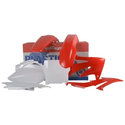 Zestaw plastików Body Kit Polisport czerwony 04 biały (90084) Zestaw plastików Body Kit Polisport czerwony 04 biały (90084)