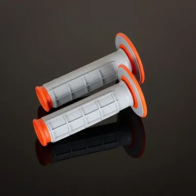 Manetki MX Dual Compound dwuskładnikowe szary/pomarańczowy 1/2 waffle - RENTHAL