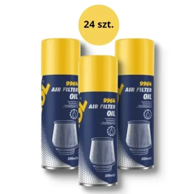 Mannol Air Filter Oil Płyn (Olej) Do Nasączania Filtrów Powietrza W Spray'U 200Ml (9964) (24) Karton 24 Sztuki (Pakiet) Mannol Air Filter Oil Płyn (Olej) Do Nasączania Filtrów Powietrza W Spray'U 200Ml (9964) (24) Karton 24 Sztuki (Pakiet)