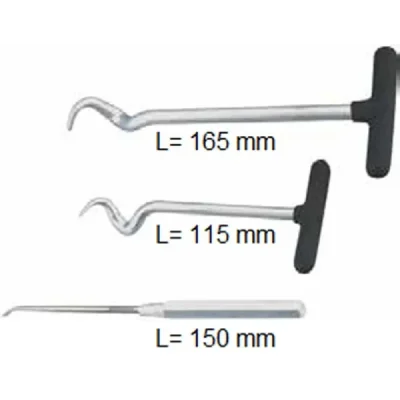 Narzędzie do usuwania uszczelek O-Ringów węży elastycznych zestaw zawiera 3szt 165mm 150mm 115mm - Buzzetti Narzędzie do usuwania uszczelek O-Ringów węży elastycznych zestaw zawiera 3szt 165mm 150mm 115mm - Buzzetti