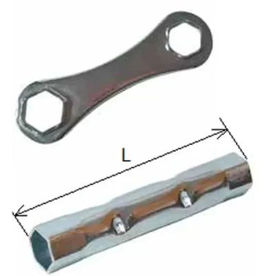 Klucz do świec zapłonowych z podwójnym sześciokątem 16/18mm 140mm - Buzzetti Klucz do świec zapłonowych z podwójnym sześciokątem 16/18mm 140mm - Buzzetti