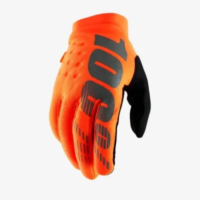 100 Procent Rękawice Cross/Enduro Brisker Softshell Pomarańczowy/Czarny L 100 Procent Rękawice Cross/Enduro Brisker Softshell Pomarańczowy/Czarny L
