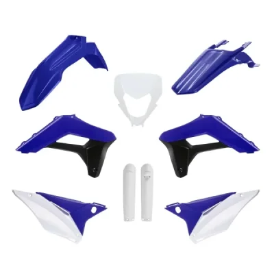 Zestaw plastików Body Kit Polisport Sherco SE-R SEF-R 24 niebieski biały czarny OEM - 91381