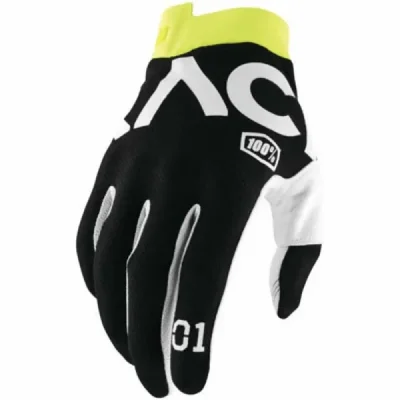 100 Procent Rękawice Cross/Enduro Racr Itrack Black Czarny / Biały / Żółty Xl 100 Procent Rękawice Cross/Enduro Racr Itrack Black Czarny / Biały / Żółty Xl