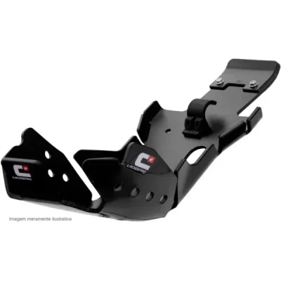Osłona silnika i łącznika wahacza, czarna, DTC Enduro CrossPro 2CP225202A0300
