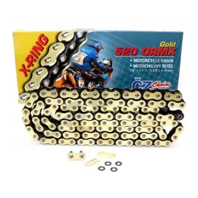 Cz Łańcuch Napędowy 520 Ormx (118 Ogniw) Active Ring (X-Ring) Złoty Do 600 Ccm (Enduro) (34,5 Kn) + Zapinka Cz Łańcuch Napędowy 520 Ormx (118 Ogniw) Active Ring (X-Ring) Złoty Do 600 Ccm (Enduro) (34,5 Kn) + Zapinka