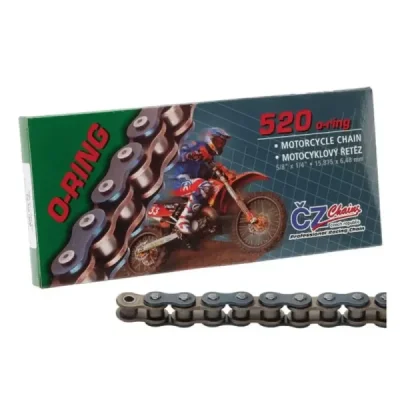 Cz Łańcuch Napędowy 520 Orm (100 Ogniw) O-Ring Do 450 Ccm (34,0 Kn) + Zapinka Cz Łańcuch Napędowy 520 Orm (100 Ogniw) O-Ring Do 450 Ccm (34,0 Kn) + Zapinka