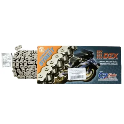 Cz Łańcuch Napędowy 520 Dzx (112 Ogniw) Active Ring (X-Ring) Chrom Do 900 Ccm (Street) (37,8 Kn) + Zakuwka Drążona