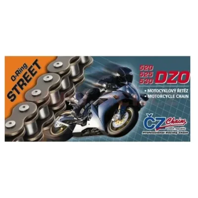 Cz Łańcuch Napędowy 520 Dzo (118 Ogniw) O-Ring Bronze Do 750 Ccm (Street) (35,6 Kn) + Zakuwka Drążona