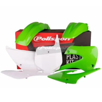 Zestaw plastików Body Kit Polisport zielono biały (90462) Zestaw plastików Body Kit Polisport zielono biały (90462)