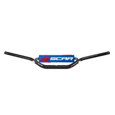 Kierownica Scar X2 McGrath Short gąbka niebieska - S9272BL