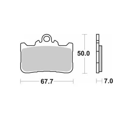 Klocki hamulcowe SBS 994HS KH759 Street Excel Sinter złoty - 994HS