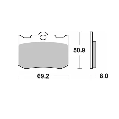 Klocki hamulcowe SBS 678LS KH216/3 Street Excel/Racing Sinter złoty - 678LS Klocki hamulcowe SBS 678LS KH216/3 Street Excel/Racing Sinter złoty - 678LS