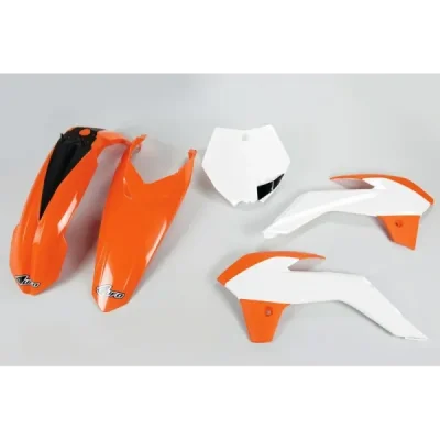 UFO KOMPLET PLASTIKÓW KTM SX 85 '13-'17 OEM '15 (POMARAŃCZOWY/BIAŁY) UFO KOMPLET PLASTIKÓW KTM SX 85 '13-'17 OEM '15 (POMARAŃCZOWY/BIAŁY)