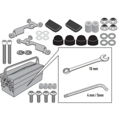 Mocowanie szyby Kappa 2166AK Honda CB 750 Hornet 23-24 - A1200AK